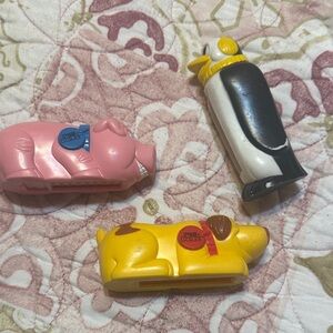 Dispensers Set - Pink, Yellow, Black